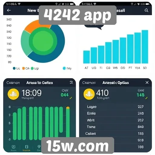 Comparação de gráficos e desempenho no 4242 app